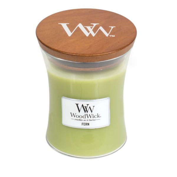 WoodWick® Medium Candle – Fern (verlaat assortiment)