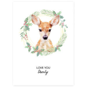 Geschenkkaart: Love You Deerly