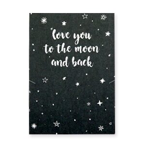 Geschenkkaart: LOVE YOU TO THE MOON AND BACK