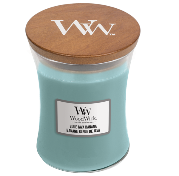 WoodWick® Medium Candle – Blue Java Banana (verlaat assortiment)