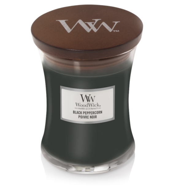 WoodWick® Medium Candle – Black Peppercorn (verlaat assortiment)