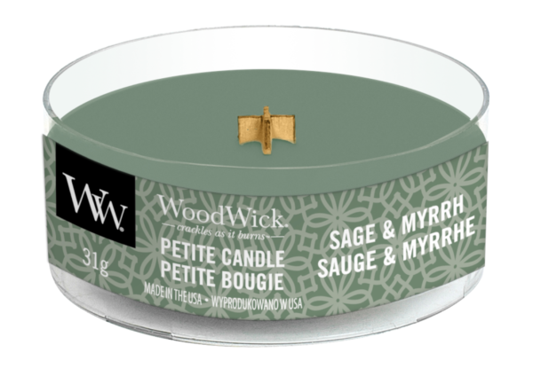 WoodWick® Petite Candle – Sage & Myrrh