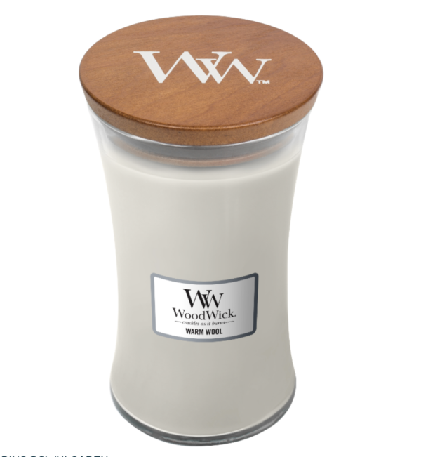 WoodWick® Large Candle – Warm Wool
