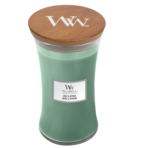 WoodWick® Large Candle – Sage & Myrrh (verlaat assortiment)