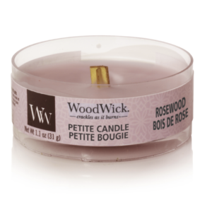 WoodWick® Petite Candle – Rosewood (Laatste stuks verkrijgbaar)
