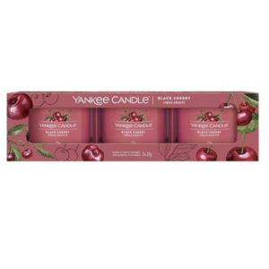 Yankee Candle® Fillded Votive 3-Pack – Black Cherry