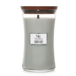 WoodWick® Large Candle – Lavender & Cedar