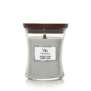 WoodWick® Medium Candle – Lavender & Cedar